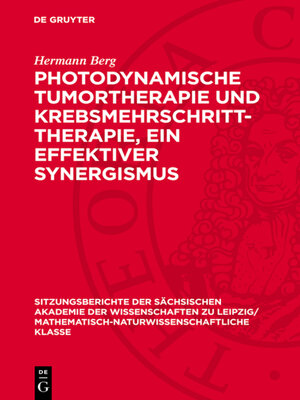 cover image of Photodynamische Tumortherapie und Krebsmehrschritt-Therapie, ein effektiver Synergismus